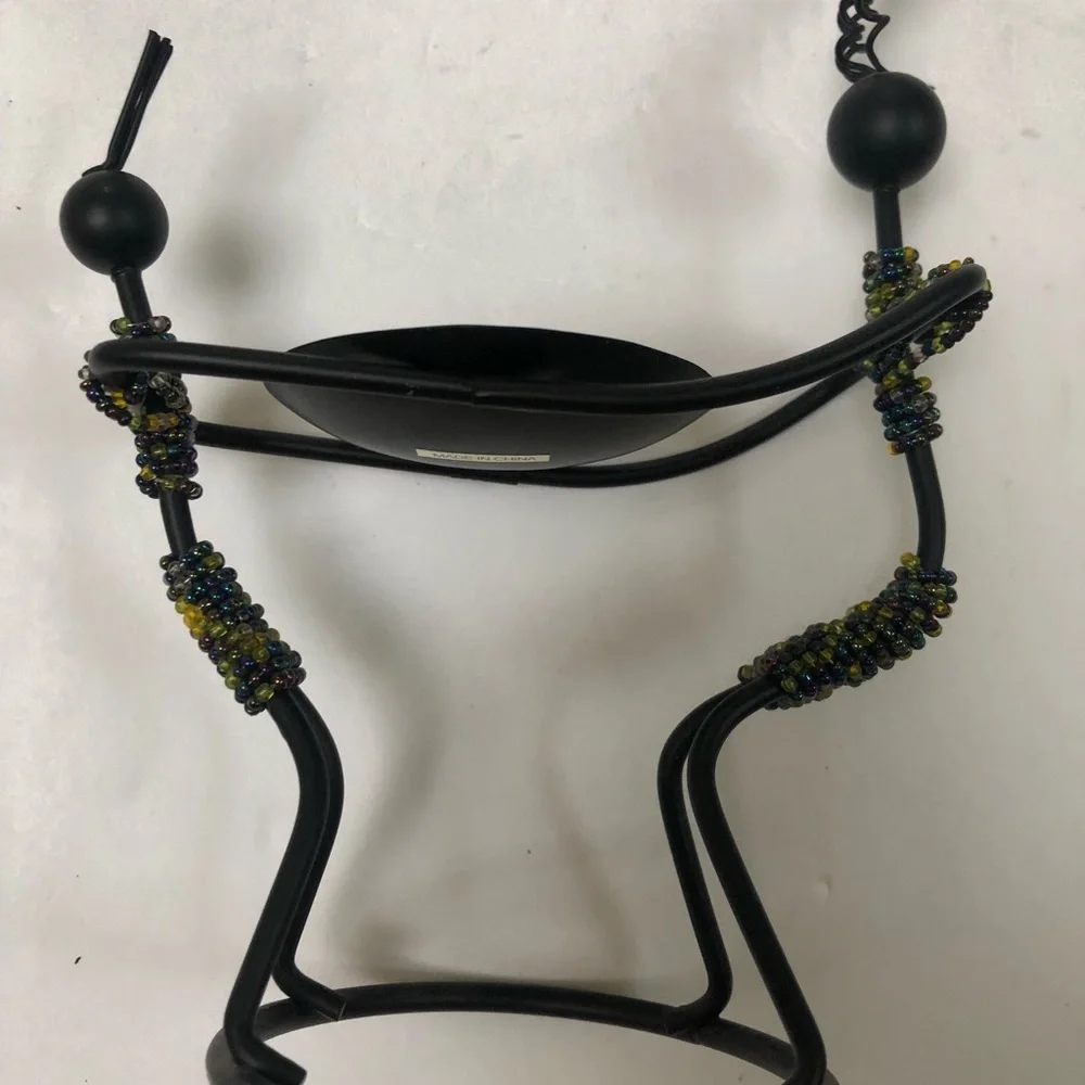Tribal Mother‎ & Daughter Wire Candle Sculpture